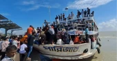 Heavy rush of post-Eid returnees at Bhola launch terminals