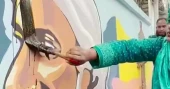 4 taken into DB custody for smearing ink on Rabindranath graffiti