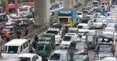 Traffic chaos grips Dhaka: Bijoy Sarani, Karwan Bazar, Motijheel see severe congestion; metro rail closure adds to commute woes