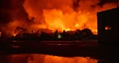 Russian retail giant's warehouse catches fire after Ukrainian drone strike