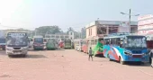 Bus services suspended for second day in Barishal