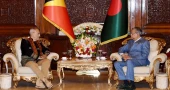 Visiting East Timorese president calls on counterpart at Bangabhaban