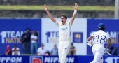 New Zealand fast bowler O'Rourke rocks Sri Lanka with two early wickets in 1st test