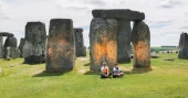 Climate protesters arrested over spraying orange paint over Stonehenge monument