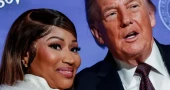 Nicki Minaj declares support for Trump, shows off Trump gold card