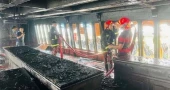 Tourist ship catches fire in Teknaf's Damdamia Ghat