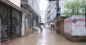 Cyclone-induced rainfall causes waterlogging in Dhaka