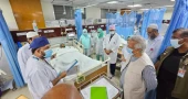 Chief Adviser visits NINH; enquires about critically injured persons