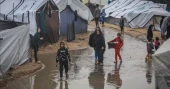 Winter rains bring new hardship for displaced gazans