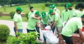 JCD leaders clean Ziaur Rahman's grave