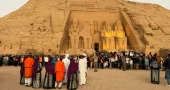Golden sunbeam illuminates ancient Egyptian temple twice a year