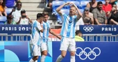 Argentina shakes off chaos of Morocco game by beating Iraq 3-1. Spain reaches Olympic quarterfinals