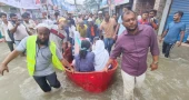 Boats ferry HSC examinees to centres as heavy rain inundates Cumilla