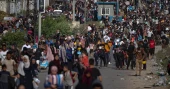 Thousands who were sheltering at Gaza City’s hospitals flee as Israel-Hamas war closes in
