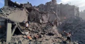 Israeli airstrikes crush apartments in Gaza refugee camp, as ground troops battle Hamas militants