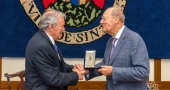 Prince Amyn Aga Khan conferred with Municipal Merit Medal