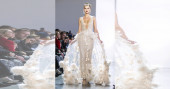 Sequins, big bows, glamorous gowns at Badgley Mischka show