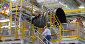 NASA chief gets latest look at new moon rocket