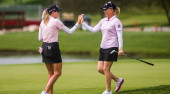 Pressel, Creamer tied for lead in LPGA Tour team event
