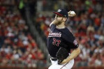 Strasburg Ks 12, Nats top Cards 8-1; 1 win from World Series