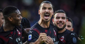 Ibrahimović scores to help Milan win 2-0 at Cagliari