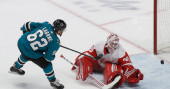 Sharks top Red Wings 4-3 in shootout for sixth straight win