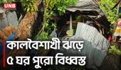 কালবৈশাখী ঝড়ে কুয়াকাটায় বিধ্বস্ত ঘরবাড়ি, শতাধিক পরিবার ক্ষতিগ্রস্ত | Kuakata Storm Damage  | UNB