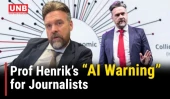 Prof Henrik warns young journalists against letting AI replace real reporting | AI | Journalism |UNB
