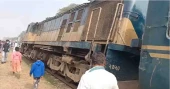 Train derails in Mymensingh
