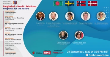 Bangladesh-Nordic Relations: Cosmos Dialogue’s latest instalment to air tomorrow
