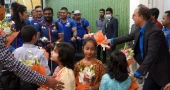 Indian cricket team arrive in Dhaka