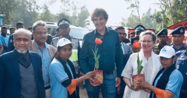 Danish ambassador, IFAD country director visit tulip gardens in Panchagarh