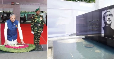 President Shahabuddin pays homage to Bangabandhu, war and language heroes