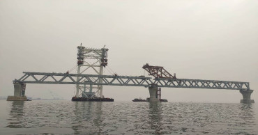 3.3km of Padma Bridge visible after installation of 22nd span