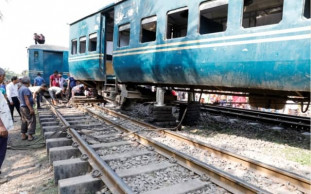 Derailment halts train communication in Kishoreganj