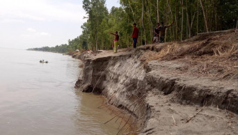 Brahmaputra devours over 100 homesteads as erosion turns serious in Kurigram  