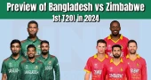 Preview of Bangladesh vs Zimbabwe 1st T20I Match of 2024