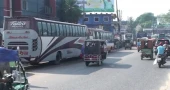Day 2 of 48 hr blockade underway with regular traffic movement on roads