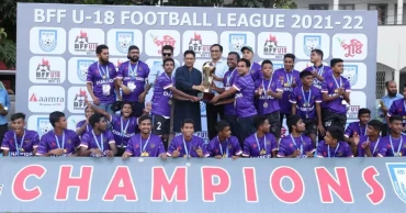 BFF U-18 Football: Champions Sheikh Jamal DC finish with winning note beating Swadhinata KC 5-2