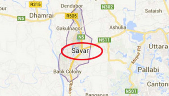 Woman killed in moving bus in Savar