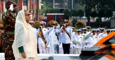 Armed Forces Day: PM Hasina pays tribute at Shikha Anirban