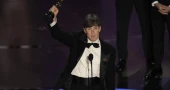 Cillian Murphy wins his first best actor Oscar for role in ‘Oppenheimer' biopic