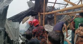 Banani slum fire under control