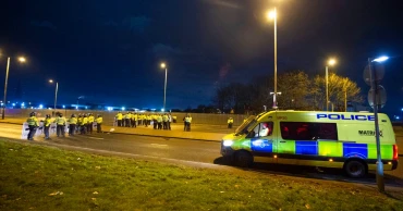 Protest outside UK asylum-seeker hotel ends in 15 arrest