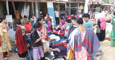 Old clothes keep poor warm in Rangamati