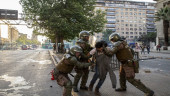 Soldiers patrol Chilean capital after violent protests