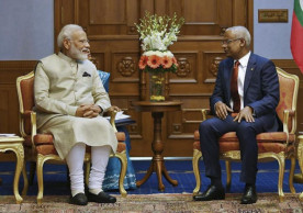 Modi visits Maldives, signaling India's return as key ally