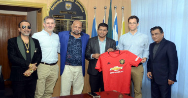 ManU delegates inspect BNS for friendly match in Dhaka in July next