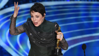 Olivia Colman wins surprise best-actress Oscar