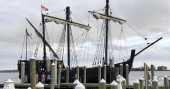 Columbus ship replicas sail into Mississippi harbor